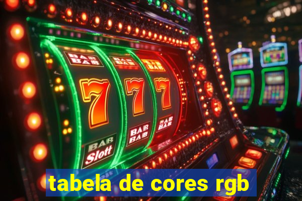 tabela de cores rgb